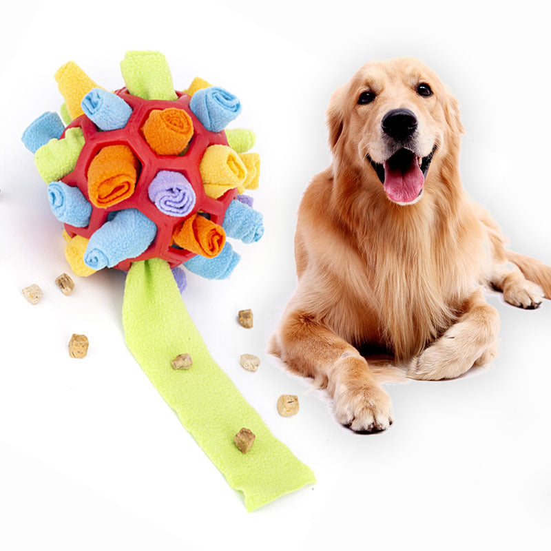 Balle casse-tête à friandises pour chien – jouet de flair